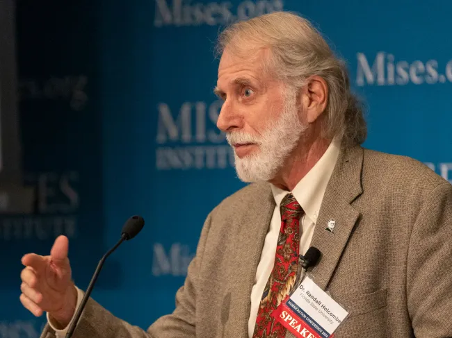 Randall Holcombe at the Human Action Conference, 2024